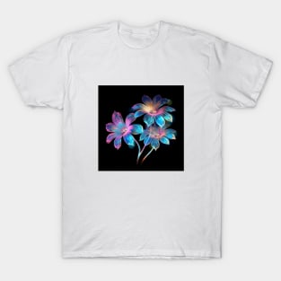 3D Glass Floral New Design T-Shirt